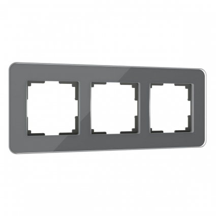 Рамка Werkel Elite на 3 поста графит W0032440 4690389180774 в современном стиле, цвет графит