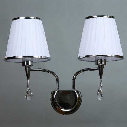 Бра Brizzi Alora MA01625W/002 Chrome в стиле модерн, цвет белый, мощность 80 Вт
