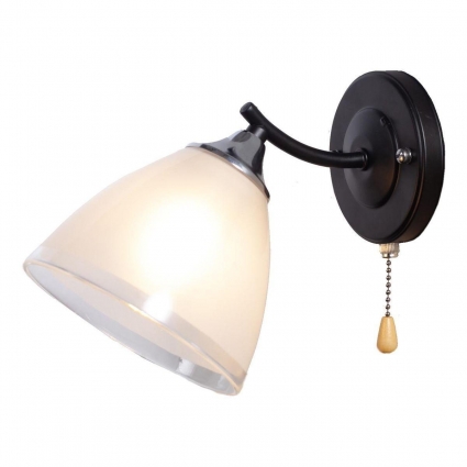 Бра IMEX MD.1092-1-W BK+CH в современном стиле, цвет белый, мощность 60 Вт