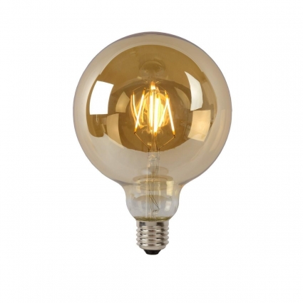 Лампа светодиодная Lucide E27 8W 2700K янтарная 49070/08/62 цвет янтарный, мощность 80 Вт