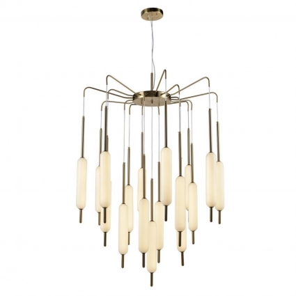 Подвесная светодионая люстра Aployt Carla APL.010.03.136 в современном стиле, цвет белый