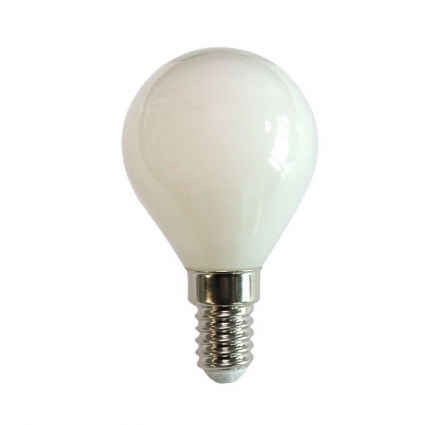 Лампа светодиодная филаментная Volpe E14 6W 4000K матовая LED-G45-6W/4000K/E14/FR/SLF UL-00008315 цвет матовый, мощность 9 Вт