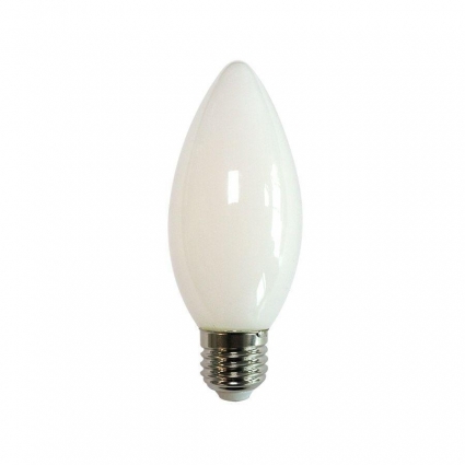Лампа светодиодная филаментная Volpe E27 6W 4000K матовая LED-C35-6W/4000K/E27/FR/SLF UL-00008321 цвет матовый, мощность 9 Вт