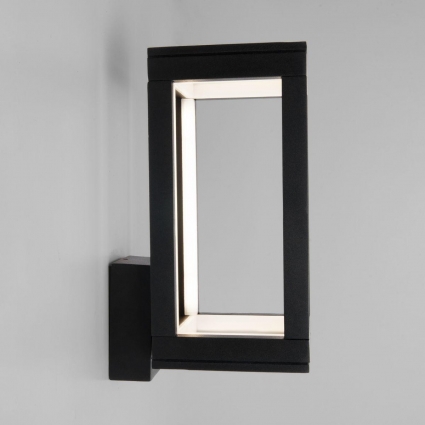 Уличный настенный светодиодный светильник Elektrostandard Frame 1527 Techno Led черный 4690389172335 в стиле Хай-тек, цвет черный