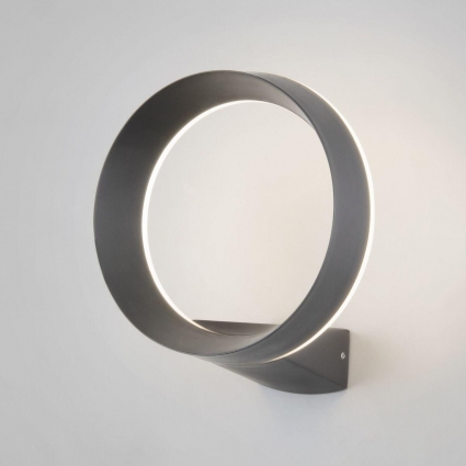 Уличный настенный светодиодный светильник Elektrostandard Ring 1710 Techno Led серый 4690389175978 в стиле Хай-тек, цвет серый