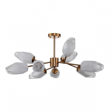 Потолочная люстра Indigo Boccio 13003/9C Brass V000004 в стиле модерн, цвет белый