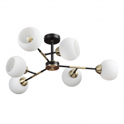 Потолочная люстра Lumion Rowan 4595/6C в стиле модерн, цвет белый, мощность 240 Вт