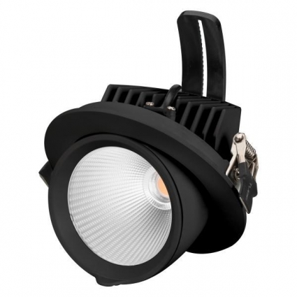 Встраиваемый светодиодный светильник Arlight LTD-Explorer-R130-20W Warm3000 034523 в современном стиле, цвет черный