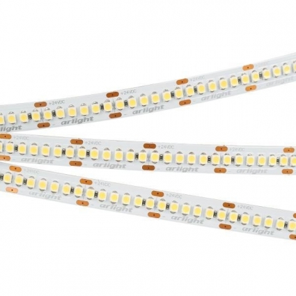 Светодиодная лента Arlight 19,2W/m 240LED/m 2835SMD теплый белый 5M 028621(2), в современном стиле, цвет белый