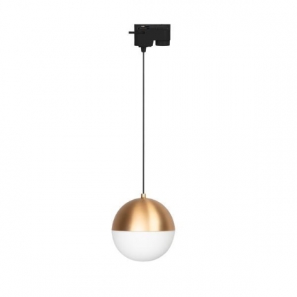 Трековый светодиодный светильник Arlight LGD-Emisfero-Track-Hang-2TR-R150-11W Warm3000 035942 в современном стиле, цвет золотой