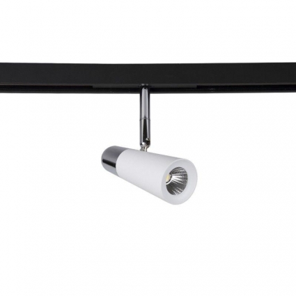 Трековый светодиодный светильник для магнитного шинопровода Crystal Lux Space CLT 0.33 006 12W WH-CH 4000K в современном стиле, цвет белый