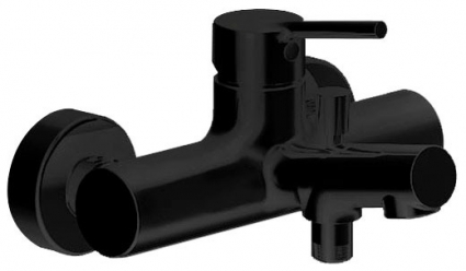 Смеситель Bravat Palace Black F6172217BM-01-RUS для ванны с душем, черный, однорычажный, длина излива 16.9 см