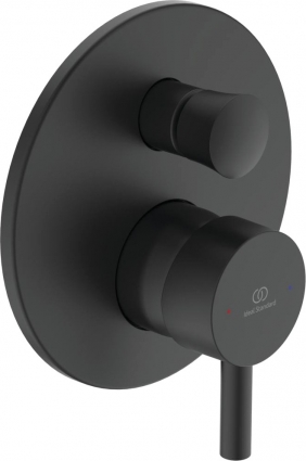 Смеситель Ideal Standard Ceraline A6939XG С ВНУТРЕННЕЙ ЧАСТЬЮ, для ванны с душем, черный, однорычажный