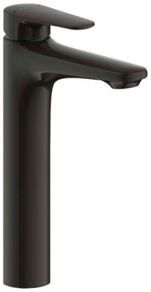 Смеситель Bravat Source Black F1173218BW-A9-ENG для раковины, черный, однорычажный, высота излива 22.9 см
