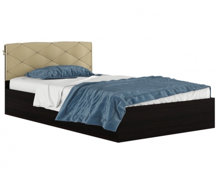 Кровать MYROOM Family Виктория 120х200 цвета венге с матрасом, с изголовьем, без ящиков