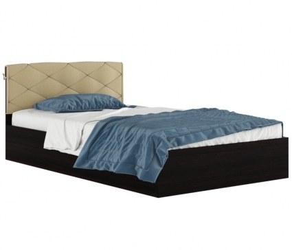 Кровать MYROOM Family Виктория 120х200 цвета венге с матрасом, с изголовьем, без ящиков
