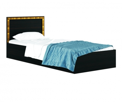 Кровать MYROOM Family Виктория 90х200 цвета венге с матрасом, с изголовьем, без ящиков