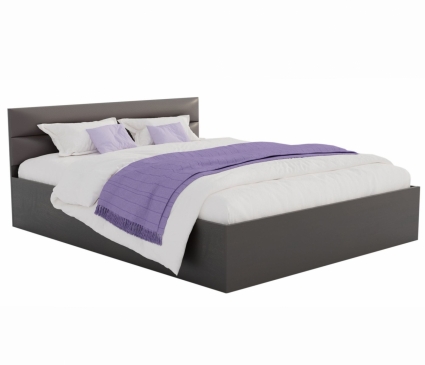 Кровать MYROOM Family Виктория 160х200 цвета венге с матрасом, с изголовьем, без ящиков