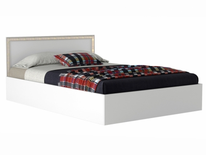 Кровать MYROOM Family Виктория 140х200 белого цвета с матрасом, с изголовьем, без ящиков