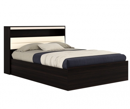 Кровать MYROOM Family Виктория 160х200 цвета венге с матрасом, с изголовьем, с ящиком для хранения