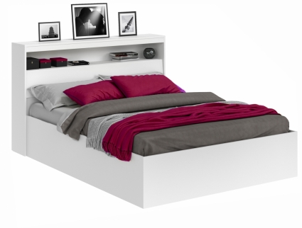 Кровать MYROOM Family Виктория 180х200 белого цвета с матрасом, с изголовьем, с ящиком для хранения
