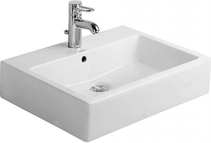 Раковина Duravit Vero 0454600000 60 см прямоугольная, цвет белый