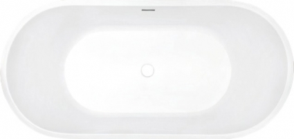 Акриловая ванна Abber AB9209MB 170x80 овальная, отдельностоящая, объем 200 л.