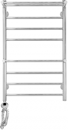 Полотенцесушитель электрический Domoterm Медея сп2 П8 50x80 EL, хром, L, лесенка, 9 секций