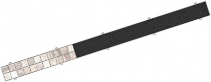 Решетка AlcaPlast INSERT-750 75 см, под плитку, хром