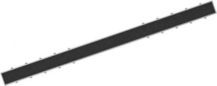 Решетка AlcaPlast TILE-650 65 см, под плитку, хром