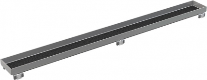 Решетка AlcaPlast FLOOR-950 95 см, под плитку, хром