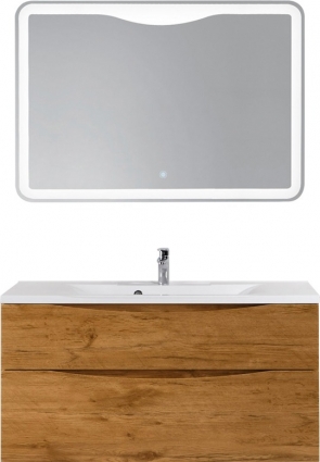 Мебель для ванной BelBagno Marino H120 rovere nature подвесная, с ящиками
