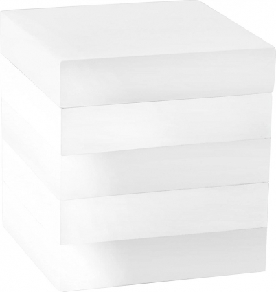 Контейнер Kassatex Cabana White ACL-CJ-W белый настольный,  в современном стиле