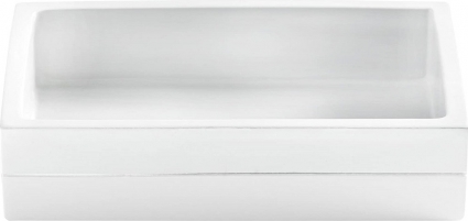 Мыльница Kassatex Cabana White ACL-SD-W белый настольная,  в современном стиле