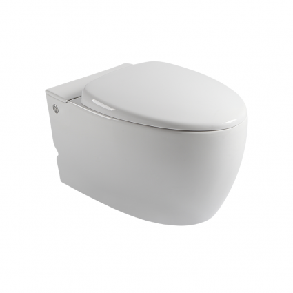 Cerutti Spa Подвесной унитаз с функцией импульсного смыва CeruttiSpa Kanin Aria Pulse CT7186, белый, овальный, 38.5x59.5 см