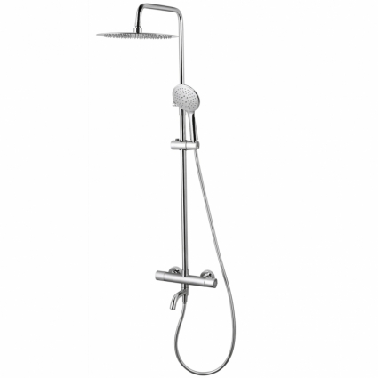 Душевая система Denberg LT-302 с термостатом Хром, хром, штанга 167.5 см