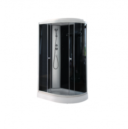Душевая кабина Parly Classic EC123L 120x80х210 профиль хром, стекло тонированное, левая, прямоугольная-асимметричная, поддон низкий