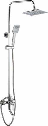Душевая стойка BOCH MANN ECO Quadro BM7226 хром штанга 78 см, шланг 150 см