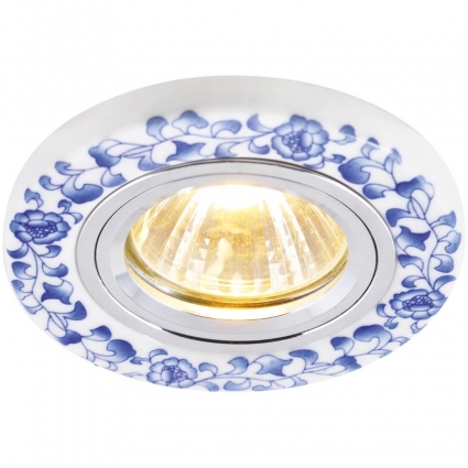 Встраиваемый светильник Arte Lamp Russo A7035PL-1WH в стиле прованс, цвет белый
