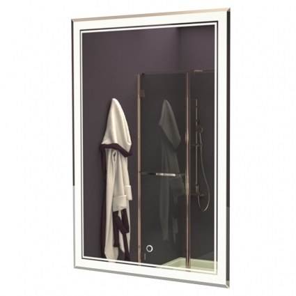 Зеркало Azario Deluxe CS00071911 60х80 с подсветкой с сенсорным выключателем, прямоугольное,  в современном стиле