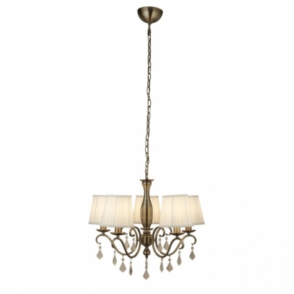 Подвесная люстра Arte Lamp Innamorata A2313LM-5AB в классическом стиле, цвет белый
