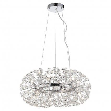 Подвесная люстра Lussole Loft Alaska LSP-8339 в стиле модерн, цвет хром