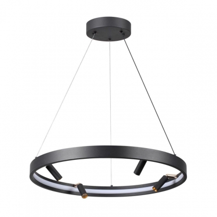 Подвесная светодиодная люстра Odeon Light Fonda 4317/58L в стиле Хай-тек, цвет черный