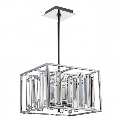 Подвесная люстра Indigo Valzer 12001/4R Chrome V000063 в стиле модерн, цвет хром