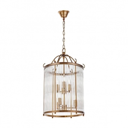 Подвесная люстра Lumina Deco Boston LDP 1235-6 MD цвет бронза, мощность 240 Вт