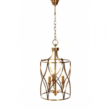 Подвесная люстра Lumina Deco Elmont LDP 1233-3 MD в стиле модерн, цвет медь