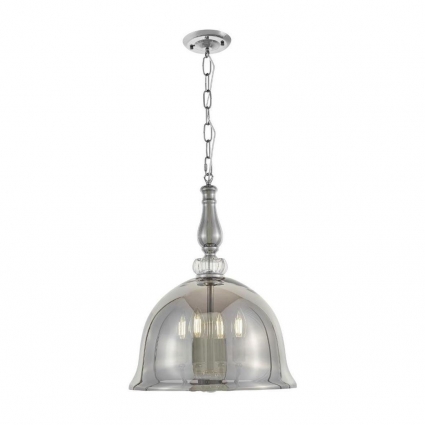 Подвесная люстра Lumina Deco Helmetti LDP 6821-4 CHR цвет дымчатый, мощность 160 Вт