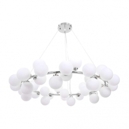 Подвесная люстра Lumina Deco Marsiada LDP 6033-40 CHR в современном стиле, цвет хром