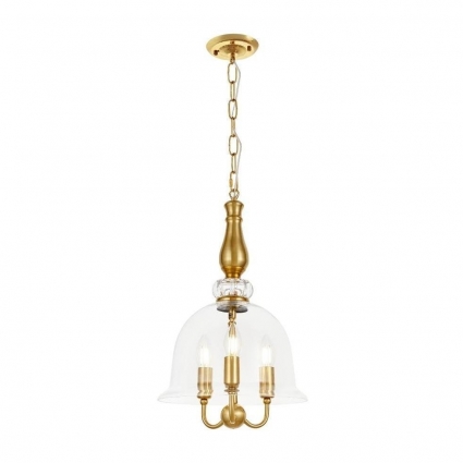 Подвесная люстра Lumina Deco Mileo LDP 7011-3 MD цвет бронза, мощность 120 Вт