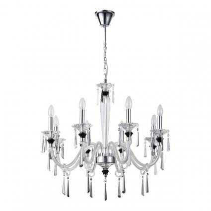 Подвесная люстра Stilfort Lussi 1052/09/08P в классическом стиле, цвет хром